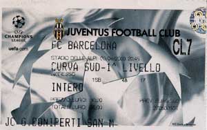 Karte Juve Barcelona